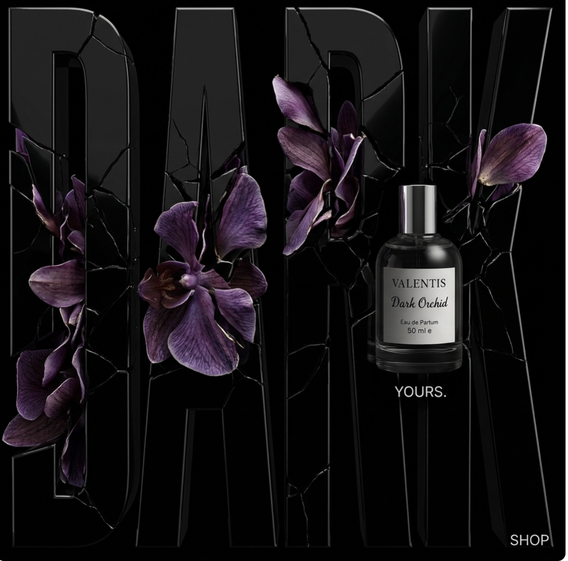 Dark Orchid Eau de Parfum | 50ml | Valentis Cosmetics